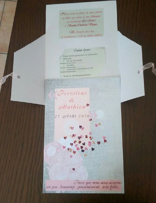 Nos faire-part vintage rose et gris sont arrivés!! - 3