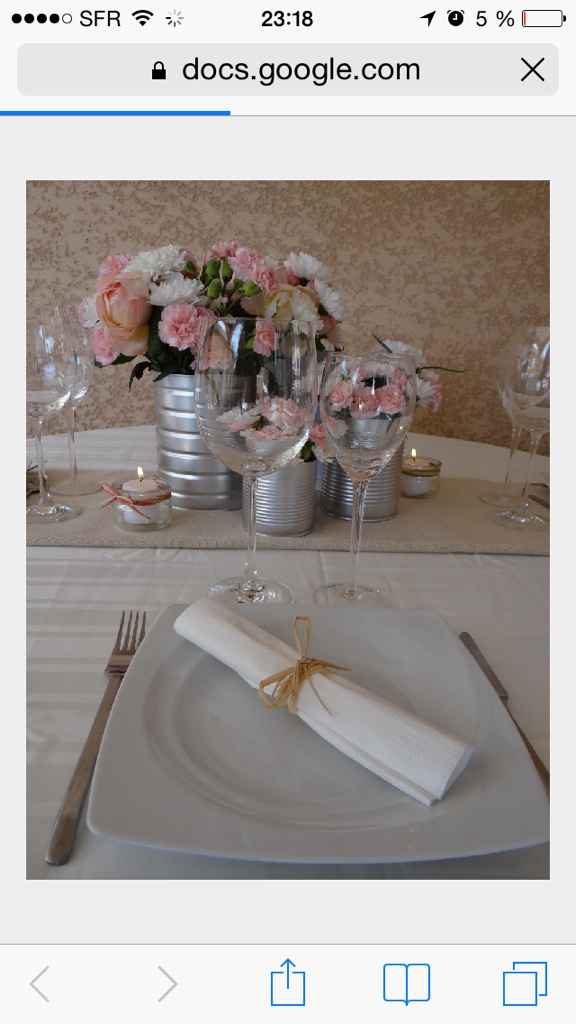 Nos essais déco de table - 2