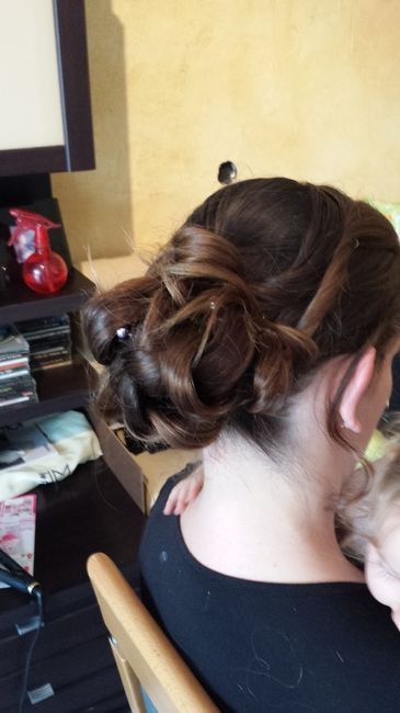 Coiffure derrière droite