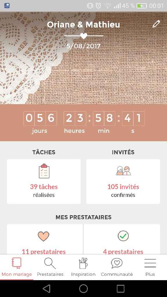 Où en sont vos compteurs Mariages.net ? - 1