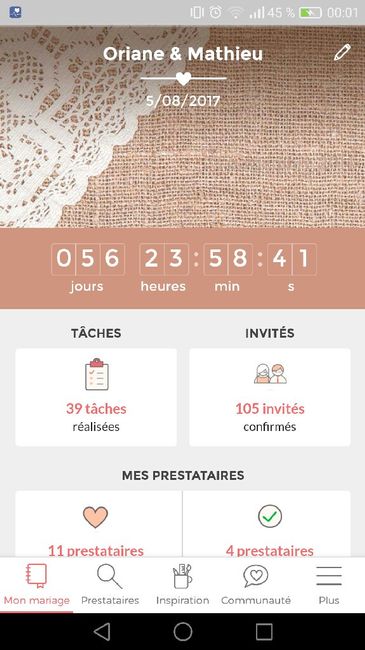 Où en sont vos compteurs Mariages.net ? - 1