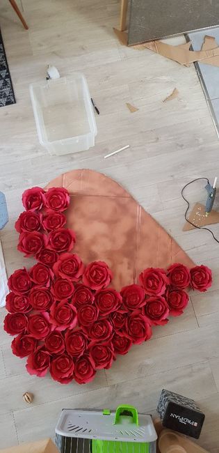 Suite et fin de mes roses en papiers - 2