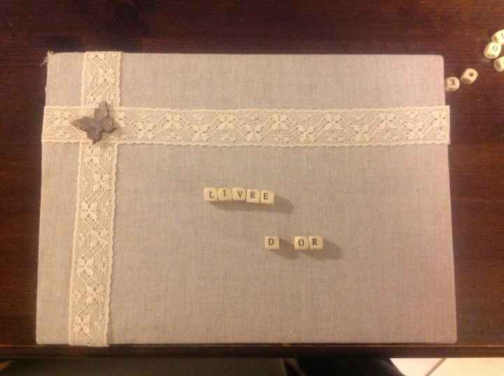 Livre d or fait main 