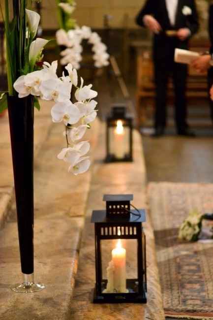 Décoration autel église.