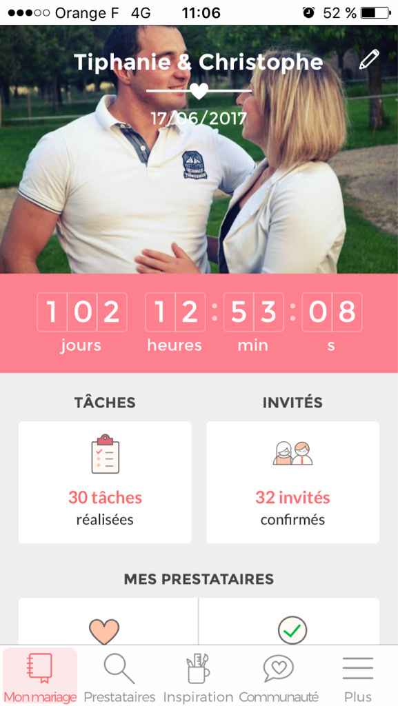 Nombre de jours restants - 1