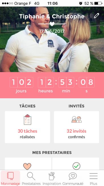 Nombre de jours restants - 1