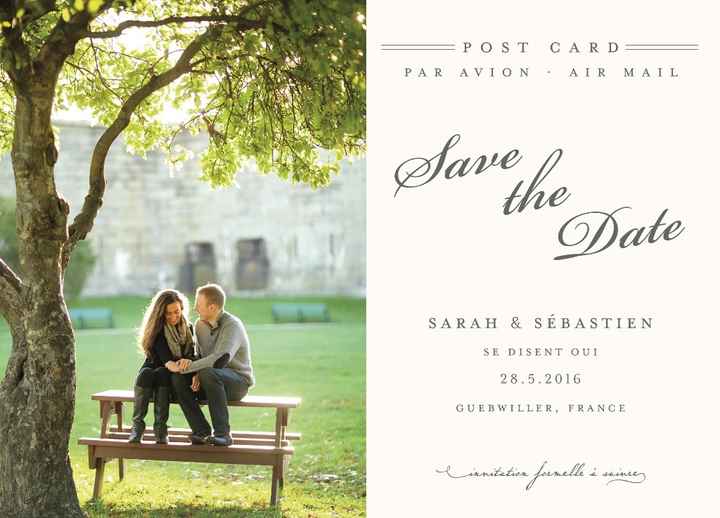 Carte - Save the Date