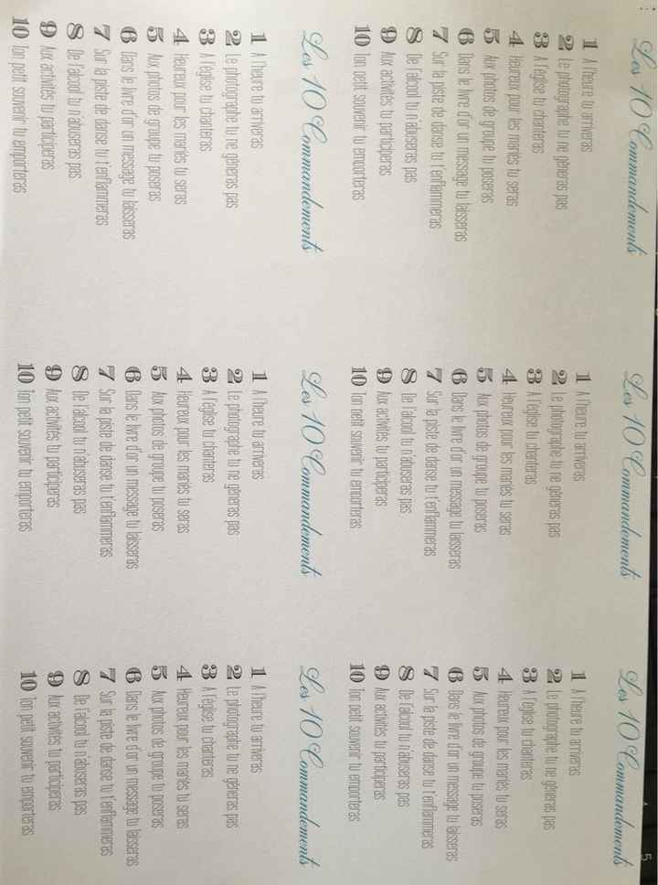 Mes 10 commandements - 1