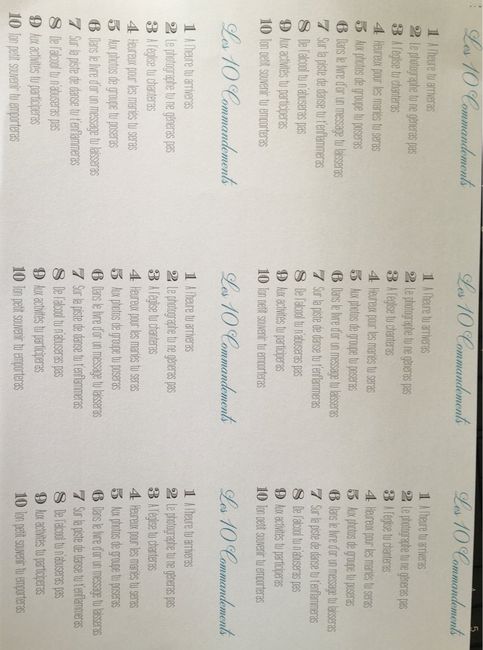 Mes 10 commandements - 1