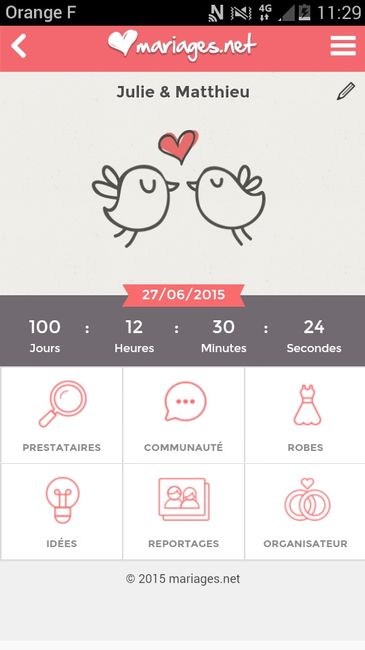 Mon decompte jour j - 1