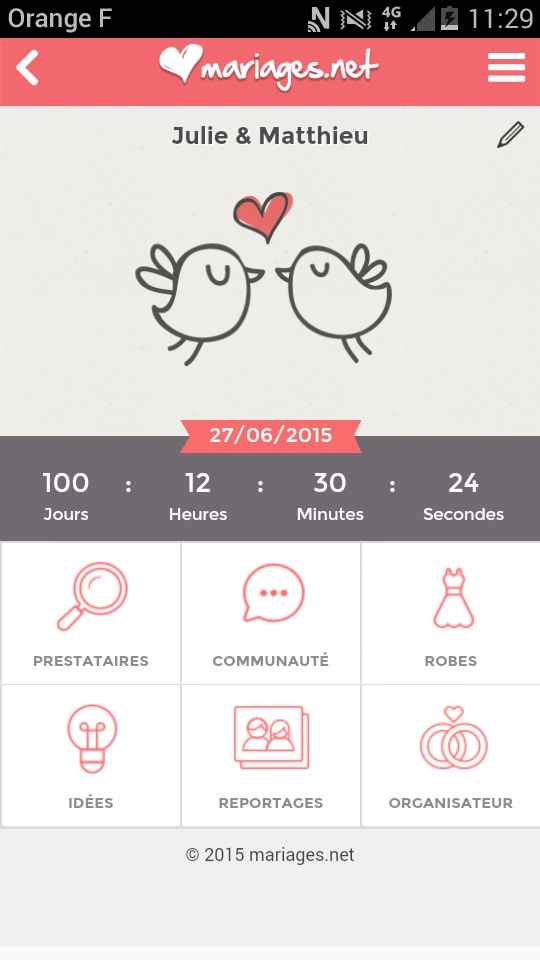 Mon decompte jour j - 1