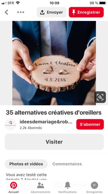 Pour mon porte alliances, je choisis... 1