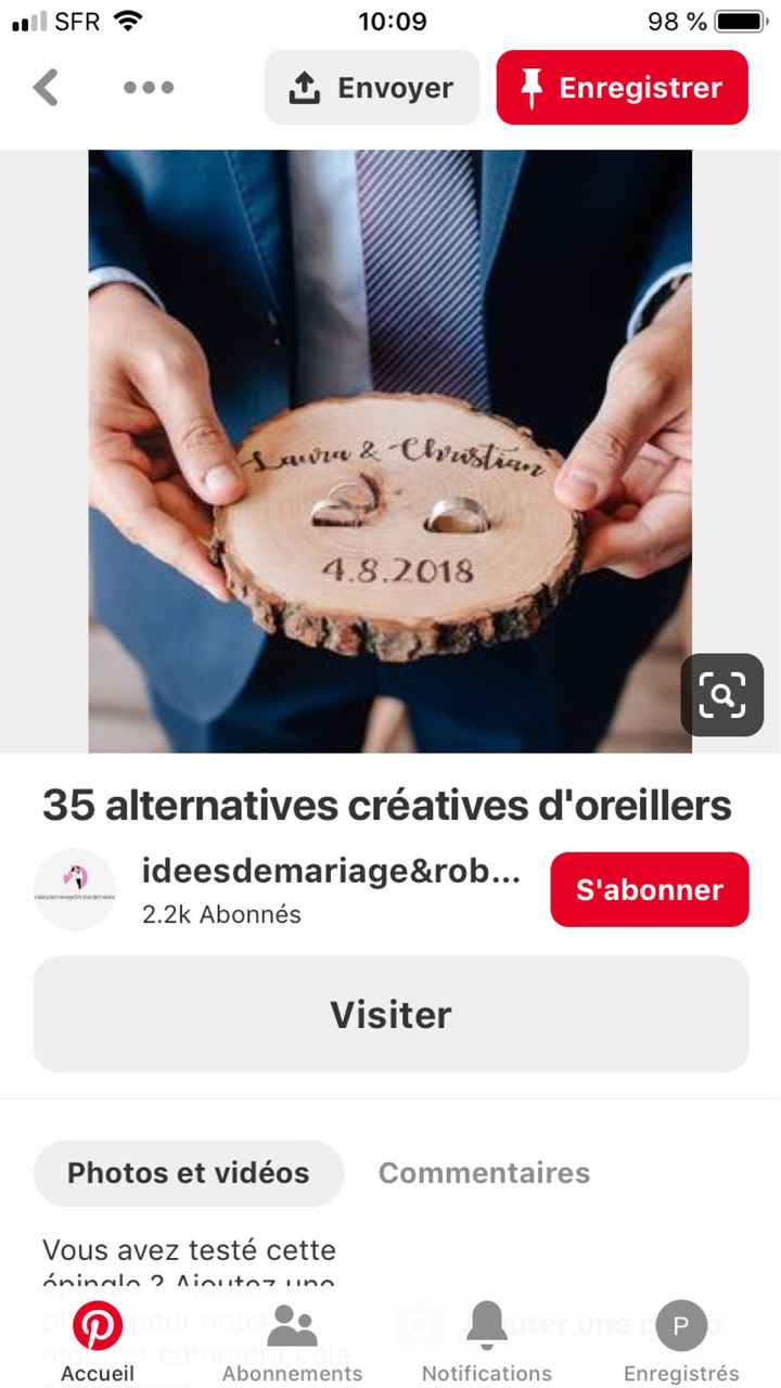 Pour mon porte alliances, je choisis... - 1
