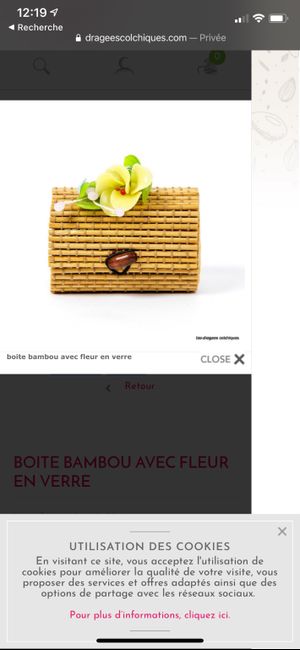 Contenant à dragées hibiscus 2