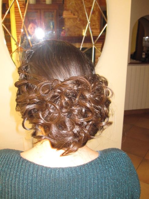 Chignon bas, arrière
