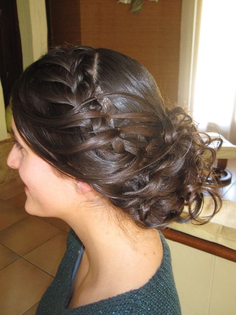 Côté gauche avec la tresse