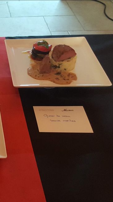 Idée  menu du repas de mariage 1