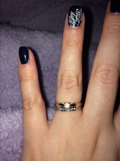 Mon alliance + ma bague de fiançailles