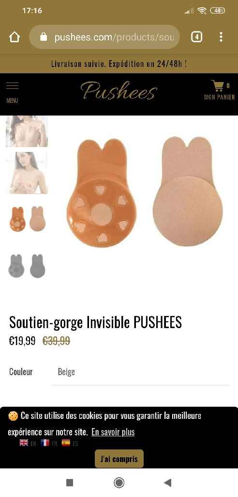 Soutien gorge adhésif - 1