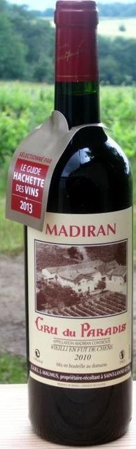 Vin rouge "Cru du Paradis"