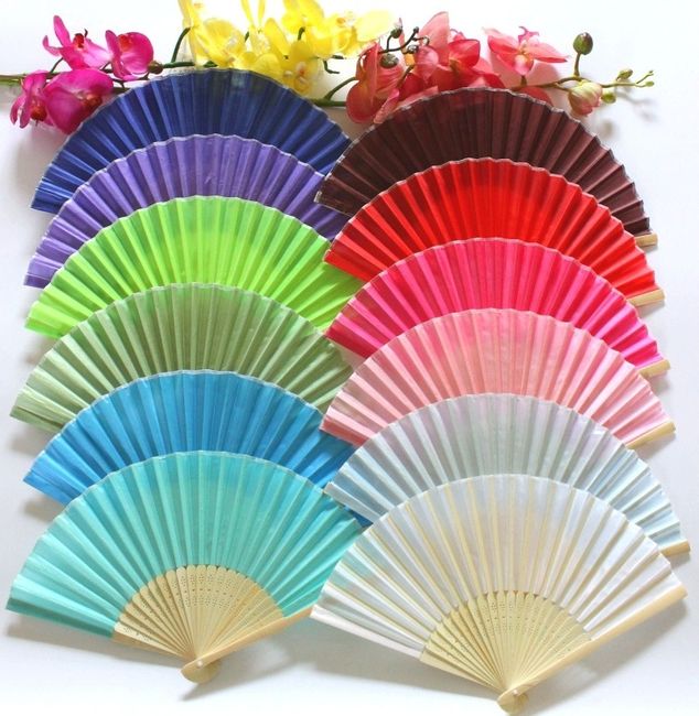 Couleurs des éventails