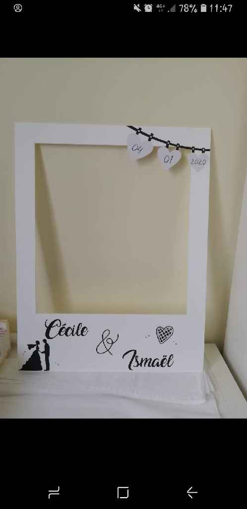 Cadre polaroïd pour photobooth - 1