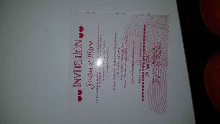 Faire part arriver ya deux jours! - 2