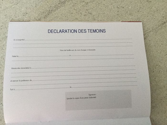 Pour celles dont les témoins habitent loin - 1