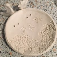 notre coupelle à alliances. Les oiseaux seront ensuite collés et les alliances maintenues par des ru