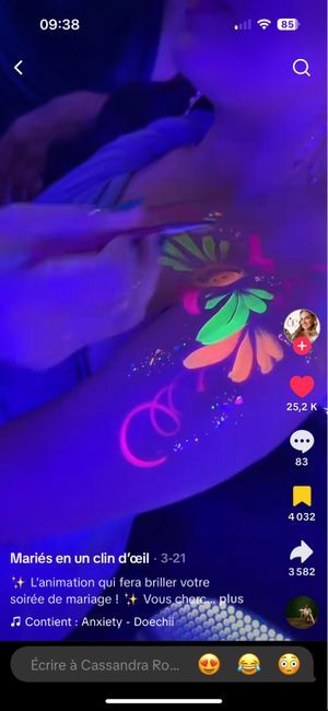 Animation maquillage fluorescent 1