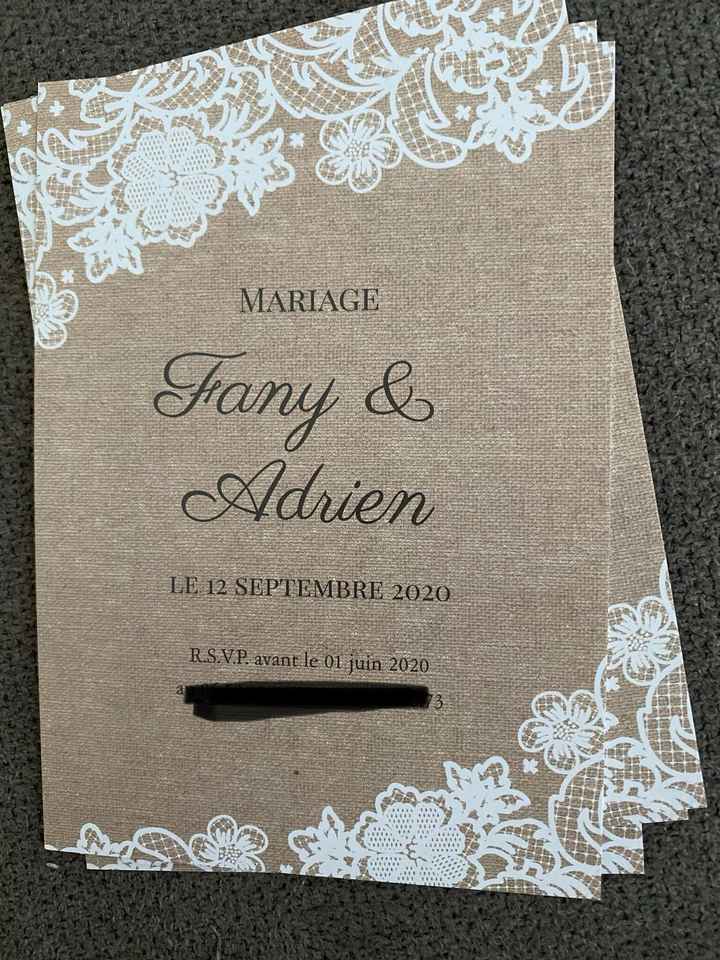 Faire parts vin d’honneur 😜 - 1