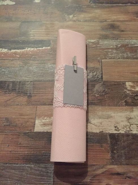 Diy du jour . porte menu et serviettes - 1