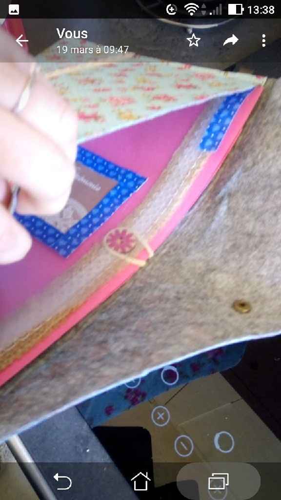 Pochette mariage laïque thème bohème - 1