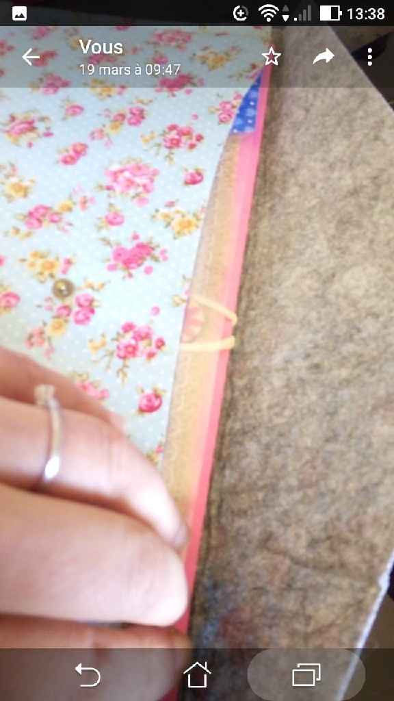 Pochette mariage laïque thème bohème - 2