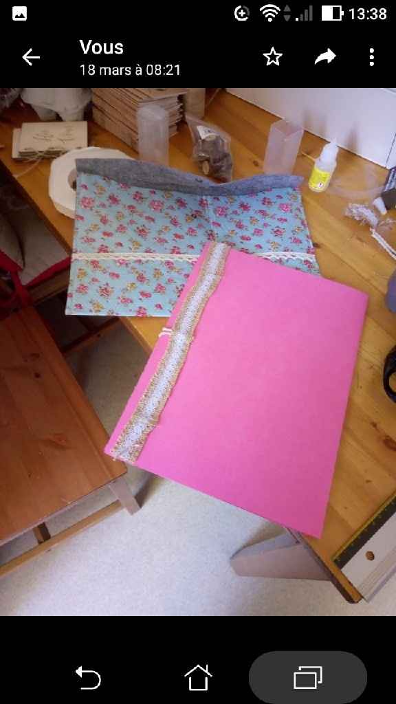 Pochette mariage laïque thème bohème - 4