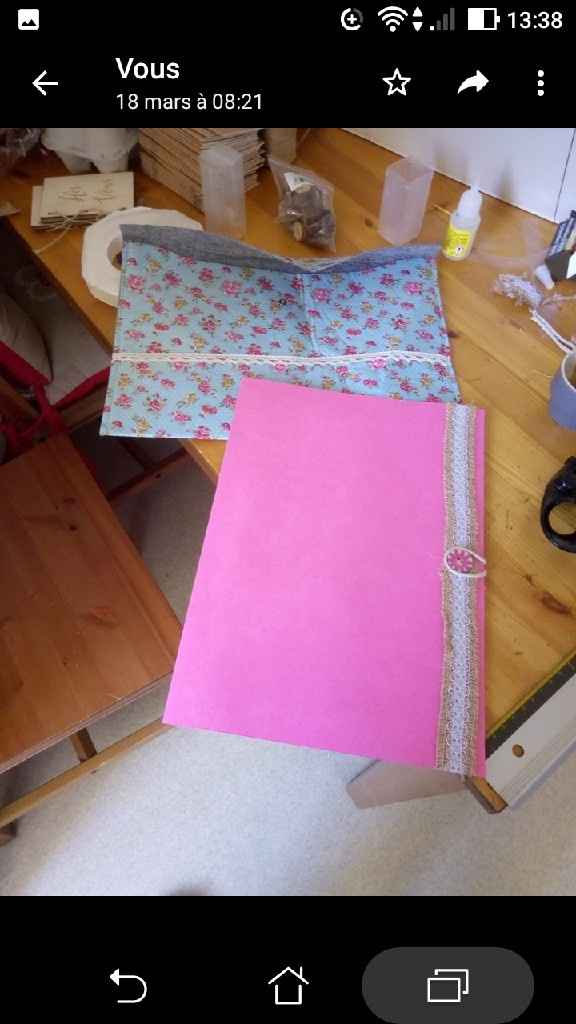 Pochette mariage laïque thème bohème - 5