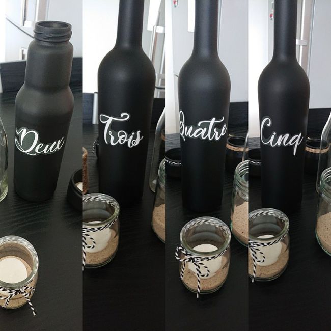 Diy numéro de table - 2