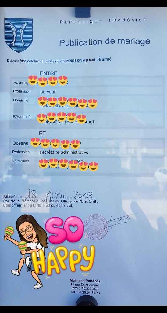 Publication des bans - 1