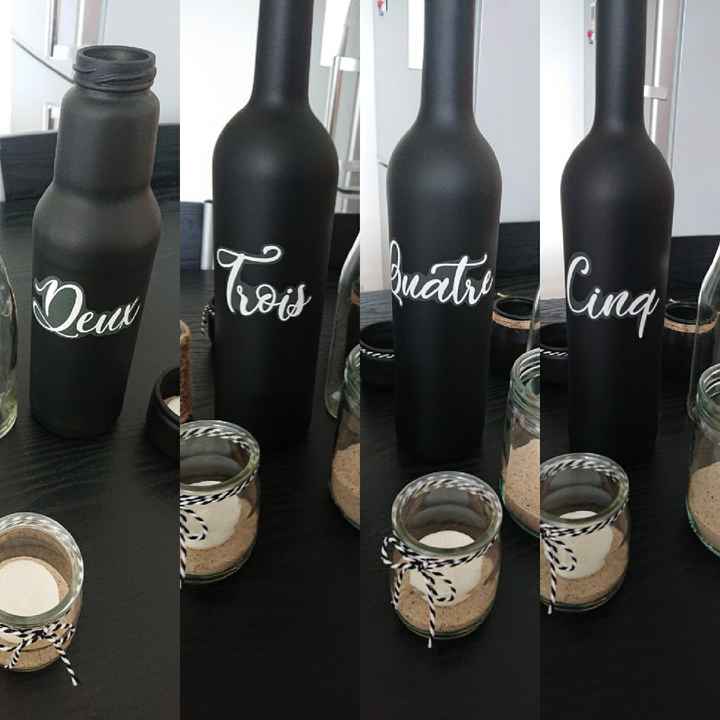 Diy numéro de table - 2