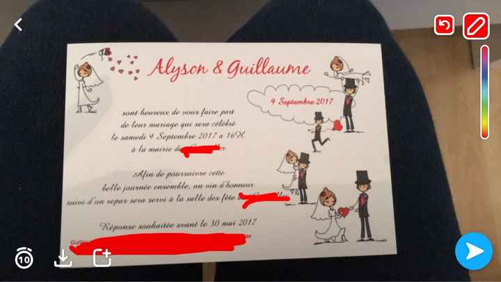 Faire - part reçu 😀 - 2