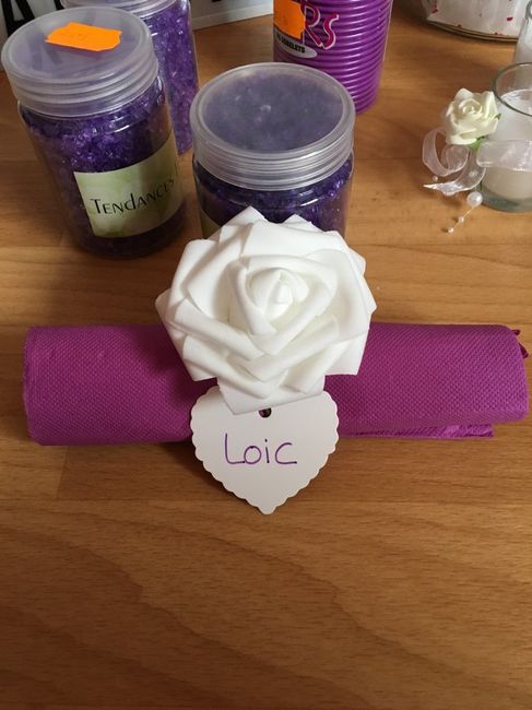 Porte nom + pliage serviette - 1