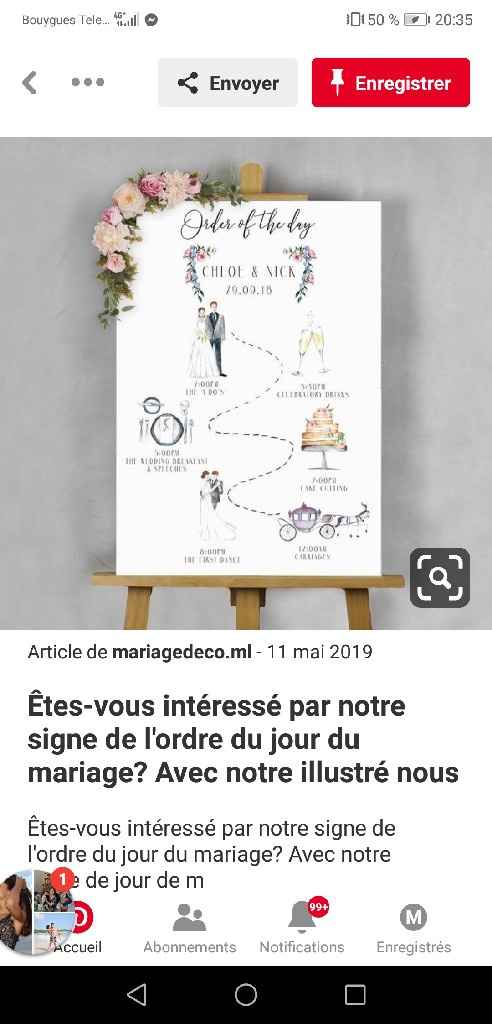 Planning du faire part - 1