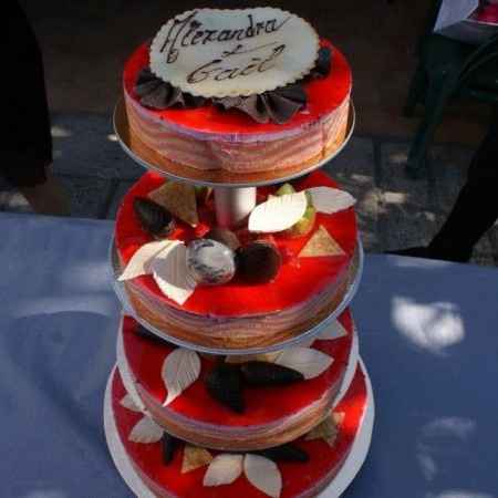 Notre gâteau de fiançailles