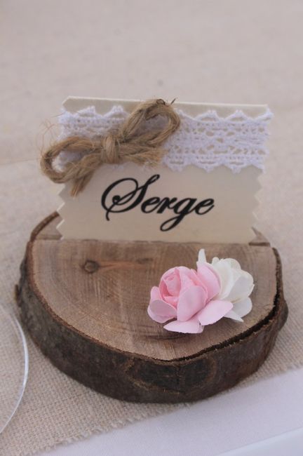 Porte noms pour mariage champêtre 7