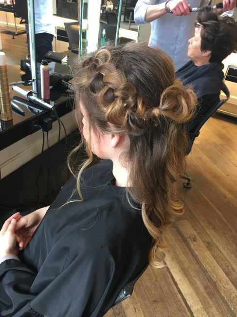 Coiffure du jour j - 1