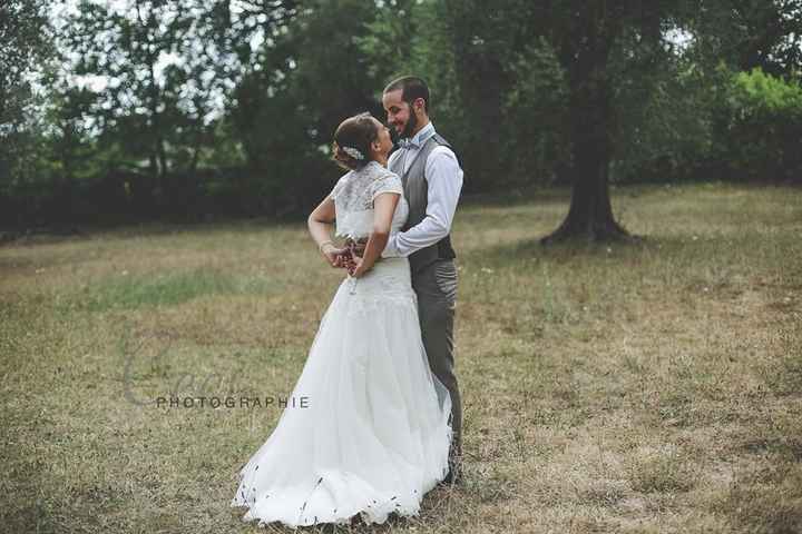 photos de couples - champ d'oliviers