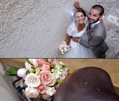 photo de couple dans le village