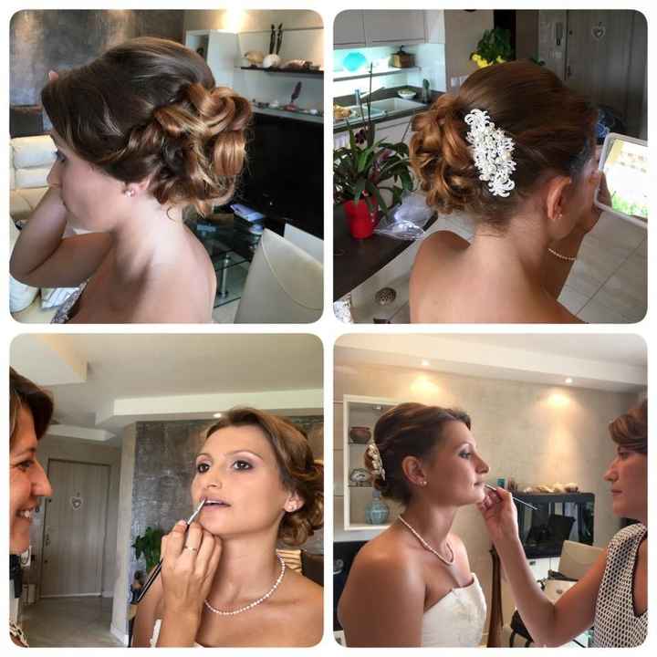 dernières retouches coiffure et maquillage