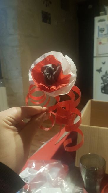 Fleur en papier creton???? - 1