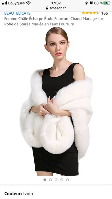 Cape pour mariage hiver 2